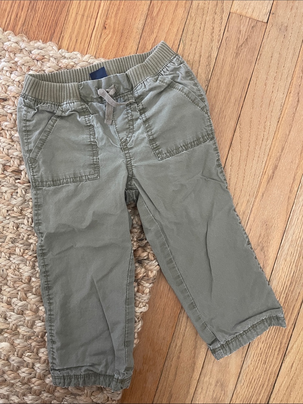 GAP Olive Green Kids Pull-On Cargo Joggers